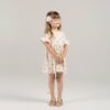 baby and toddler ruffle sleeve rainbow dress