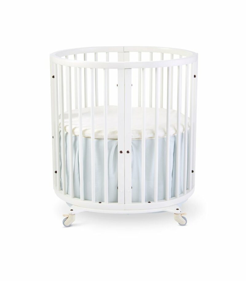 Sleepi Mini Bed Skirt in Mist by Stokke