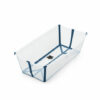 Stokke Flexi Bath XL Transparent Blue Foldable Baby Bath Tub