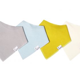 Copper Pearl Stone Bandana Bib Set 4-Pack