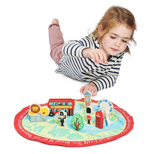 London Mat and Wooden Toys from Tenderleaf Toys