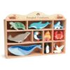 Coastal Creatures Wooden Figure Set from Tender Leaf Toys Packaging