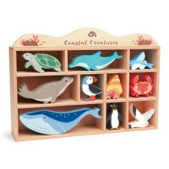 Coastal Creatures Wooden Figure Set from Tender Leaf Toys Packaging