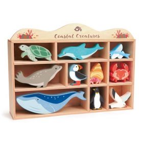 Coastal Creatures Wooden Figure Set from Tender Leaf Toys Packaging