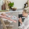 Stokke Tripp Trapp High Chair with Newborn Set - Natural / Coral