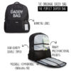 Childhome Daddy Bag Print Diaper Backpack 2