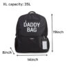 Childhome Daddy Bag Print Diaper Backpack 4