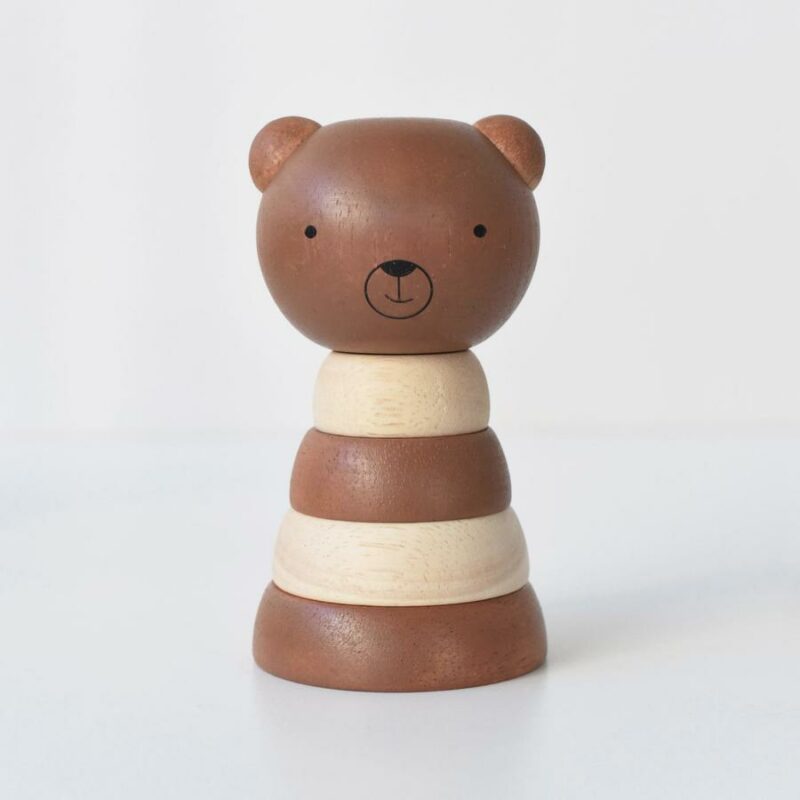 Wee Gallery Wood Stacker Bear