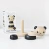 Wee Gallery Brown Stacker Panda Toy