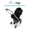Mima Zigi Stroller can be used with certain Maxi Cosi car seats with the Zigi Car Seat Adapter