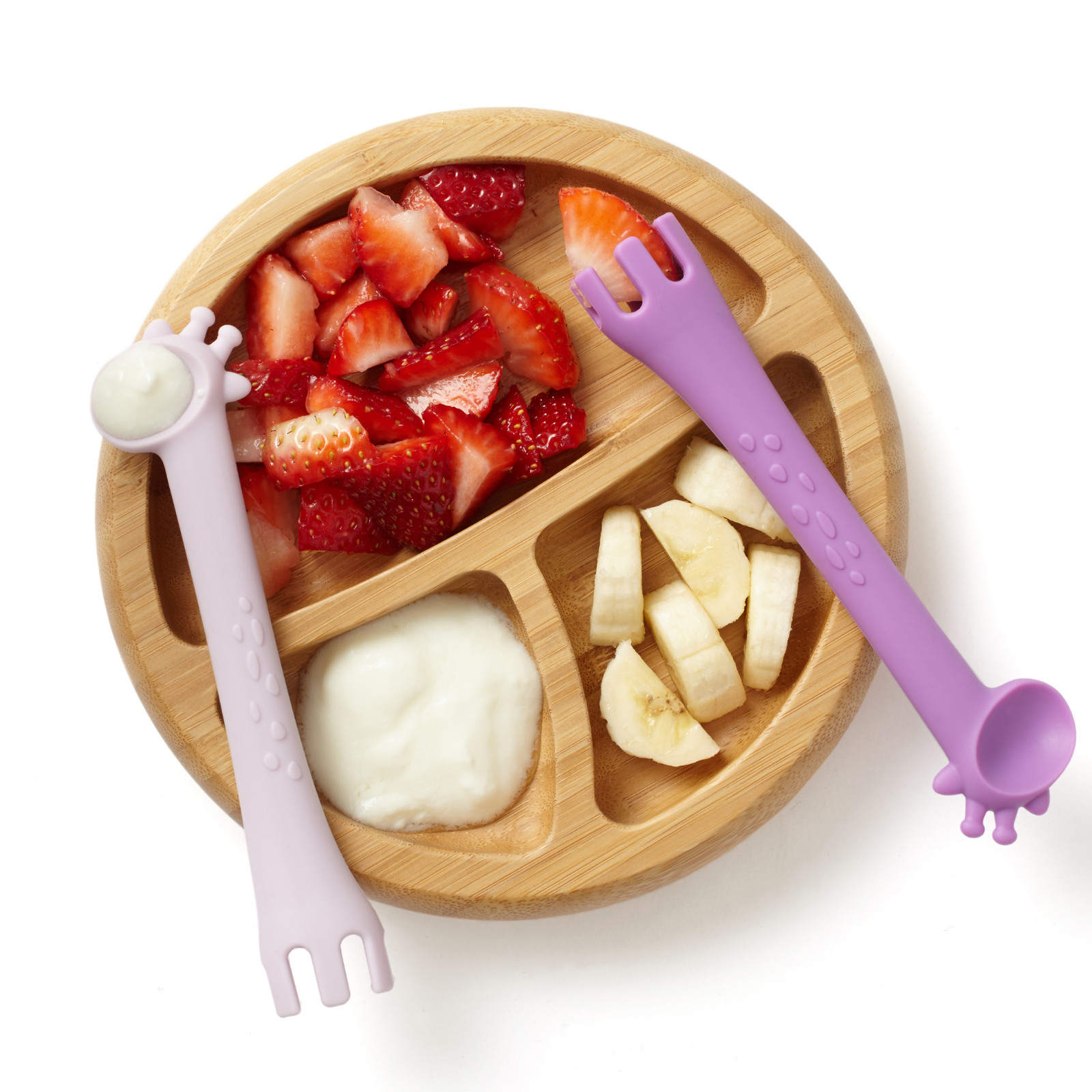 Baby Food Grade Complementary Food Training Silicone Spoon Fork Sets –  MyKids-USA™