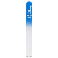 baby blue giraffe baby nail file in blue