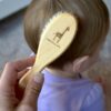 Baby Blue Giraffe Hair Brush is Gentle on Scalps