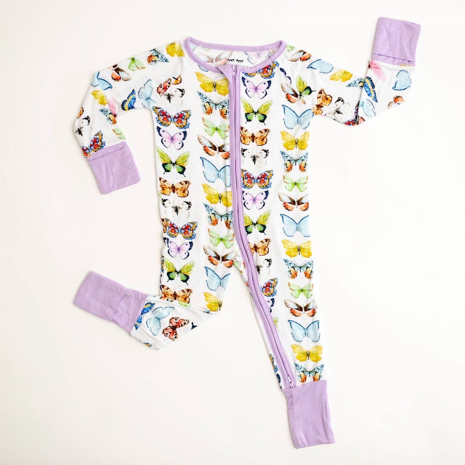 Little Sleepies Butterflies Bamboo Zippy Sleeper Blossom