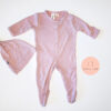 Blush Newborn Snap Footie with Hat from Kyte Gently Used