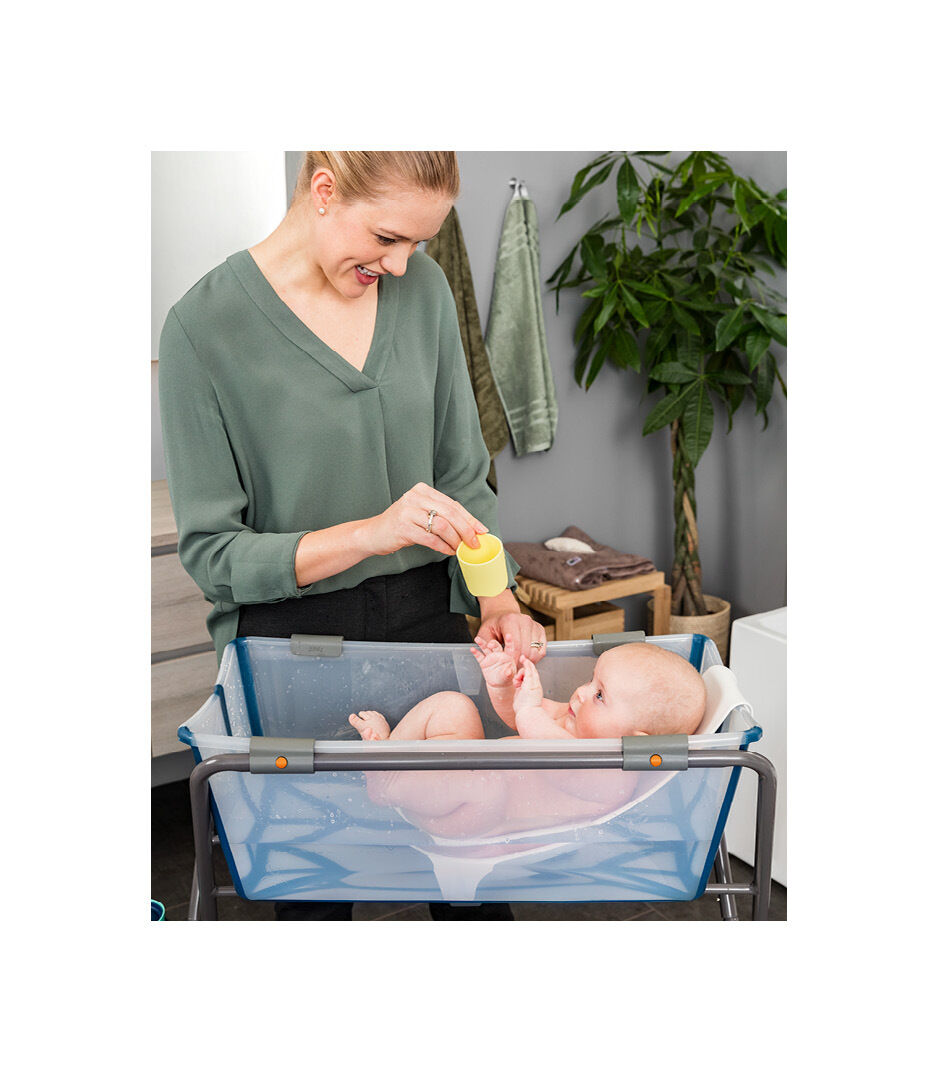 Stokke Flexi Bath Baby Bathtub Bundle with Newborn Support – Blossom