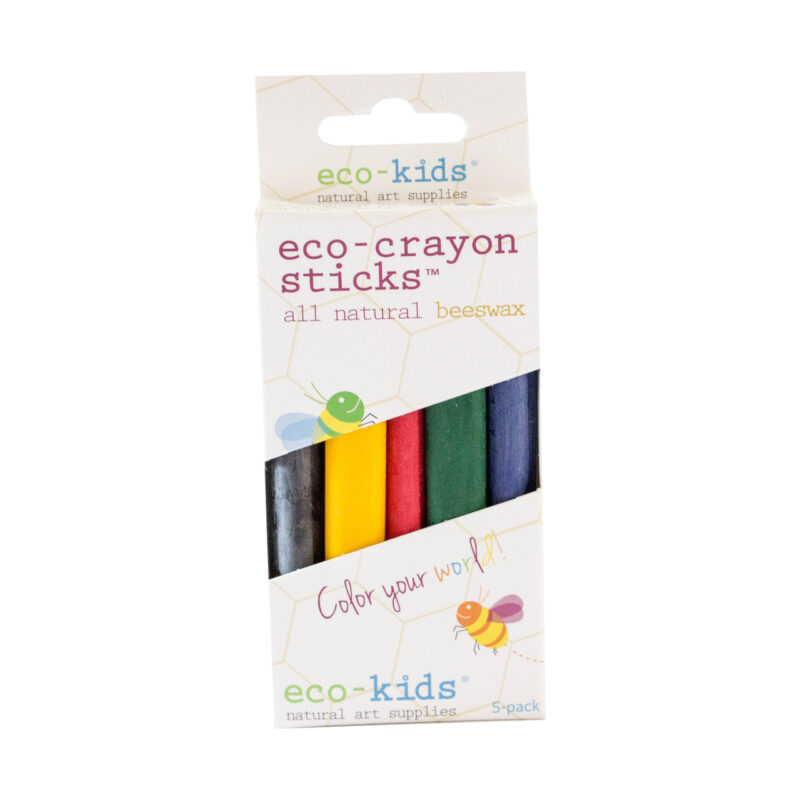 Eco-Crayons Sticks All Natural Beeswax by eco-kids (10 Pack)
