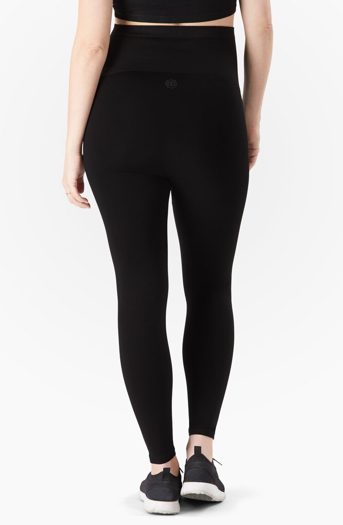 Belly Bandit Bump Support Black Maternity Leggins with a Reinforced Bottom