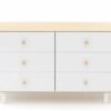 Oeuf Fawn 6 Drawer Dresser - White/Birch
