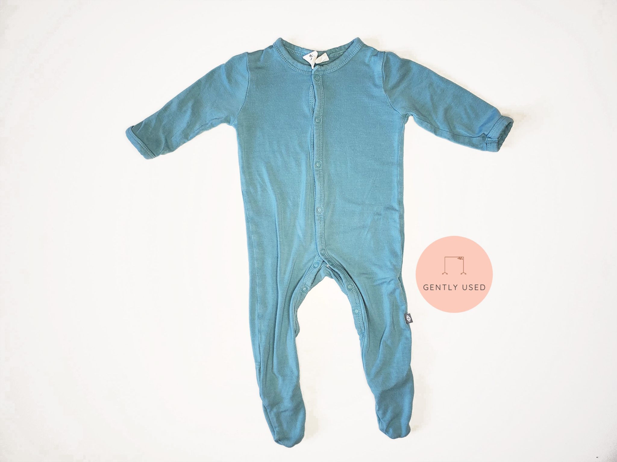 Kyte BABY Seafoam Snap Footie 03 Months GENTLY USED