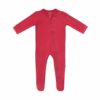 Kyte BABY Zippered Footie in Ruby