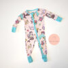 Gently Used Little Sleepies Mermaid Zippy 0-3 Months