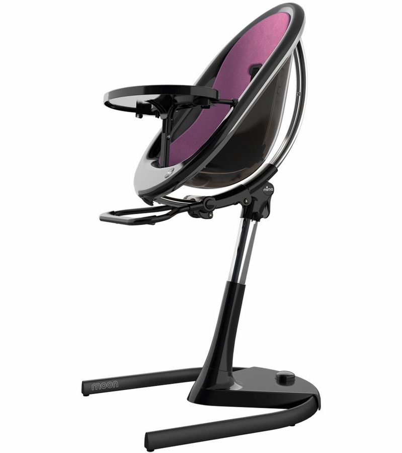 Mima Moon 2G Black High Chair Black / Aubergine H103C-BL-AG