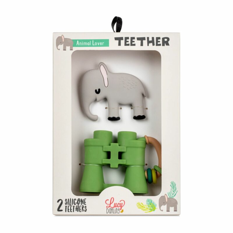 Lucy Darling Animal Lover Teether Toy packaging