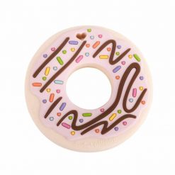 Loulou LOLLIPOP Pink Donut Silicone Teether