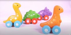 PlanToys Wooden Dino Cars