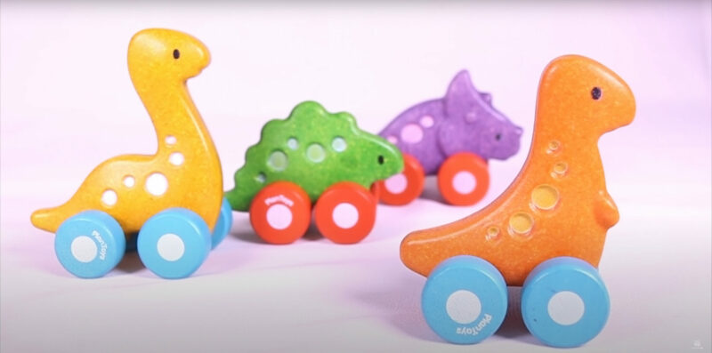 PlanToys Wooden Dino Cars