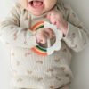 Rainbow teether toy for babies