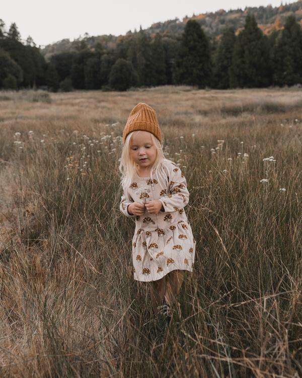 Brown Mushroom Dress from Rylee + Cru