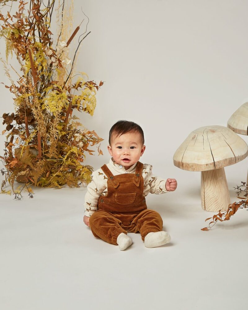 Cinnamon Corduroy Overall by Rylee + Cru