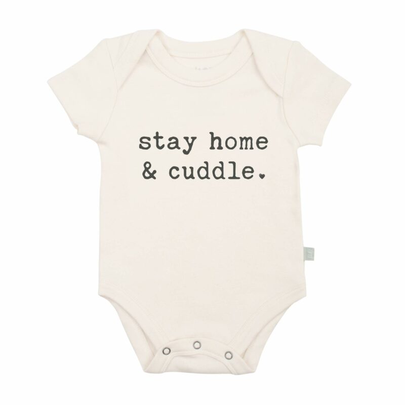 finn + emma Stay Home & Cuddle Organic Graphic Bodysuit