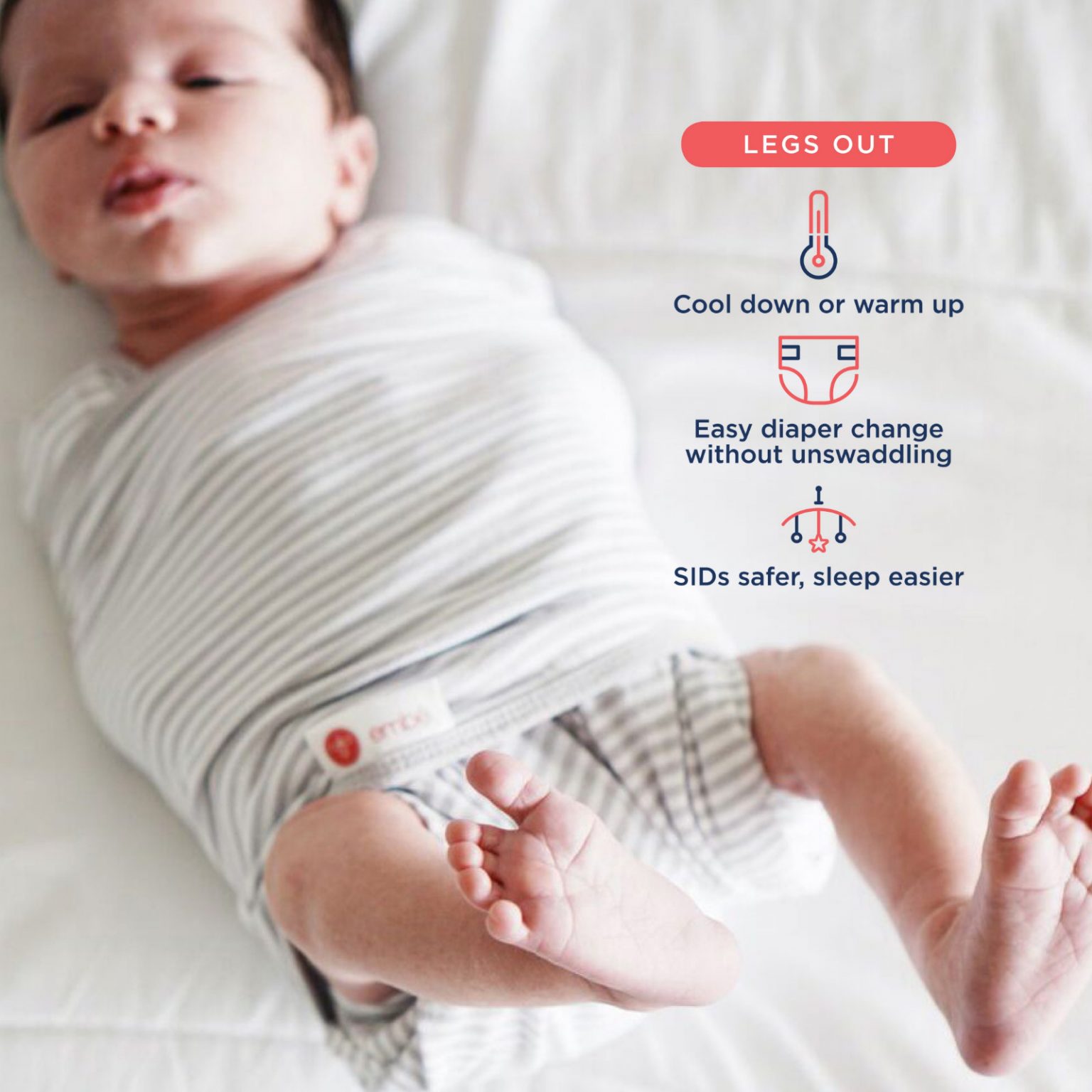 embé Starter Swaddle Blossom