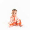 Little Sleepies Hearts Gender Neutral Valentine's Day Bamboo Sleeper/Romper available in Twin Cities at Blossom Baby & Maternity