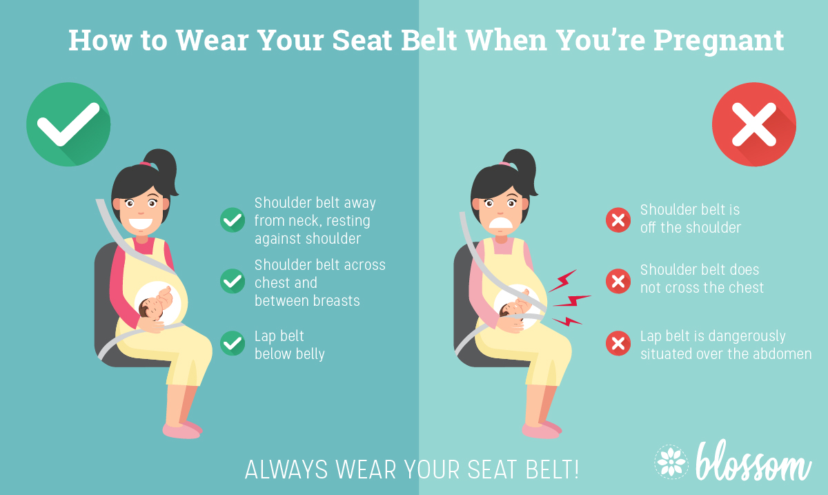 How To Wear Your Seat Belt While You're Pregnant Info