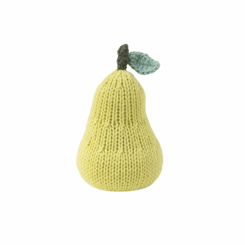 blabla HandKnit Pear Rattle for Babies