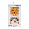 Rainbow teether toy packaging