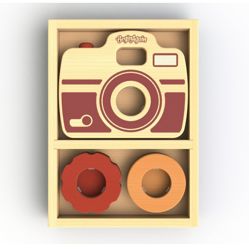 Eco-Friendly Wooden Camera Toy