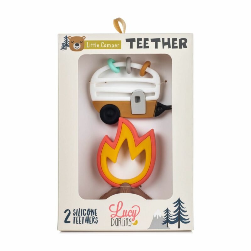 Lucy Darling Little Camper Teether Toy Packaging