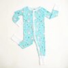 Little Sleepies Aqua Bunnies Baby and Toddler Sleeper