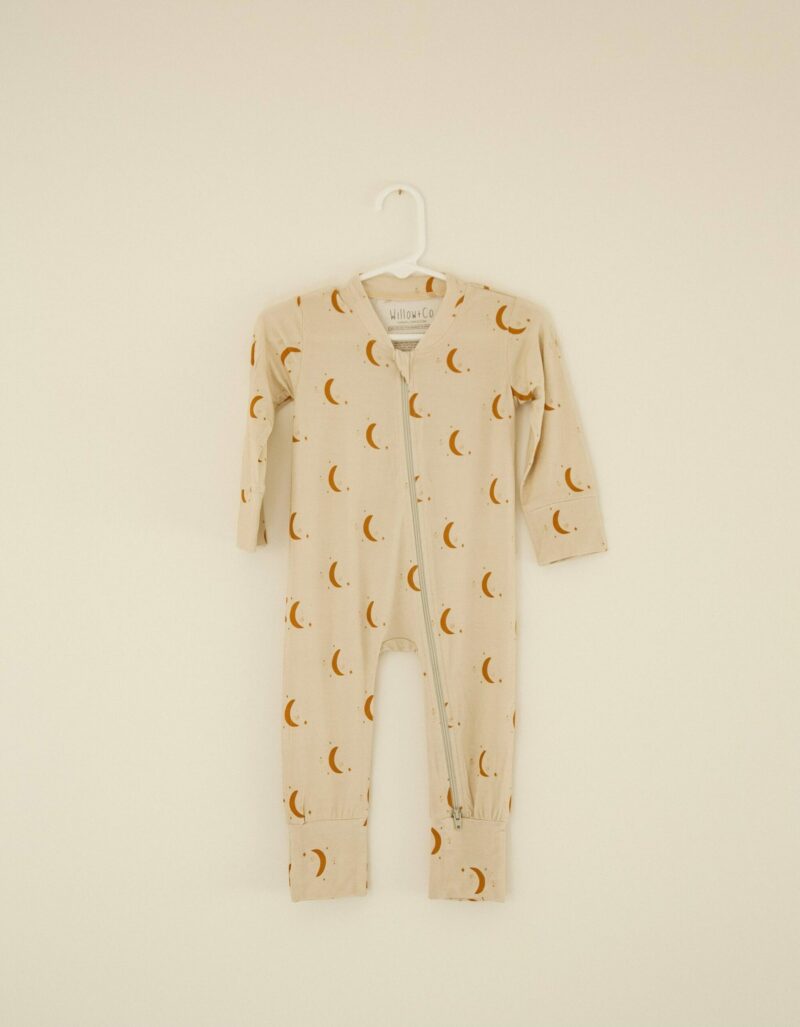 Willow+Co Yellow Sun Romper Footie