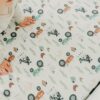 Copper Pearl Soft Standard Baby Crib Mattress Universal Baby Crib Sheet Farmer Pattern