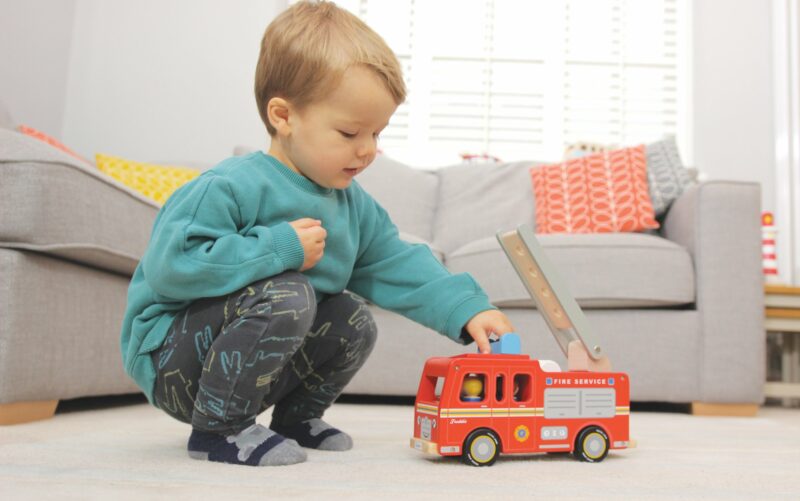 Indigo Jamm Freddie Fire Engine Wodden Toy