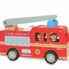 Sustainable Wooden Toy Fire Engine by Indigo Jamm