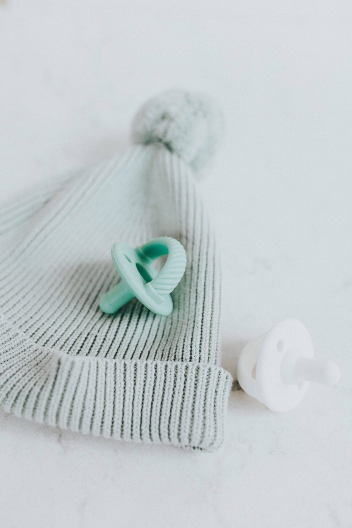 Itzy Ritzy Sweetie Soother Pacifier Sets (2 Pack) Mint + White Cables