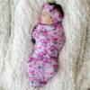 Sweetheart Floral Swaddle & Headband Set