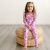 Little Sleepies Sweetheart Floral Two-Piece Bamboo Viscose Toddler Pajama Set
